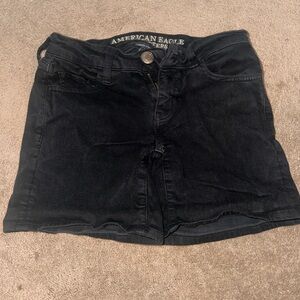 American Eagle Black Denim Shorts